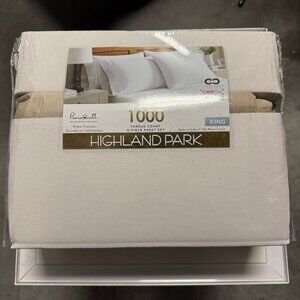 Highland Park 1000 Thread Count 6-piece Set in Bright White Size King Sheet